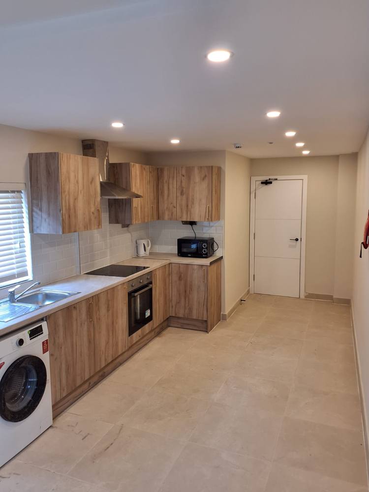 Finished shared kitchen at our Enfield N9 project